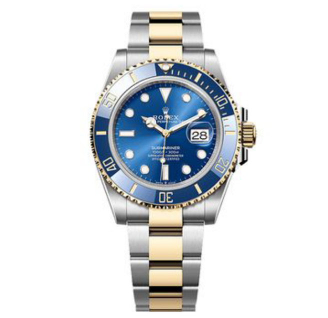 Rolex Submariner 116613LB Oystersteel-gold Blue-Dial Bleu Ceramic bazel 41mm