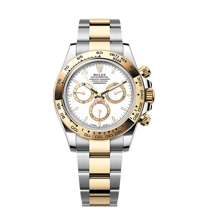 Rolex Cosmograph Daytona Oystersteel and Yellow-Gold White-Dial 38.5mm