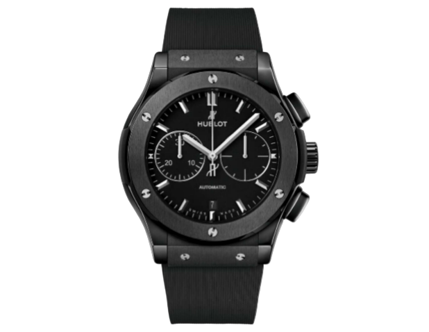 Hublot Classic Fusion Chronograph Black Magic Strap Black-dial 45mm