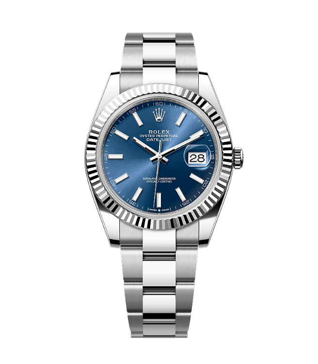 Rolex Datejust Date m126334 Oystersteel Blue-Dial 41mm