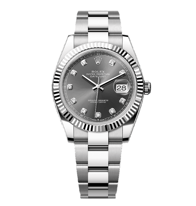 Rolex Datejust m126334  Oystersteel Gray-Dial 41mm