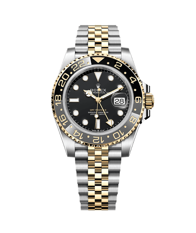 Rolex GMT-Master II  Oystersteel and yellow gold Black Dial 44mm