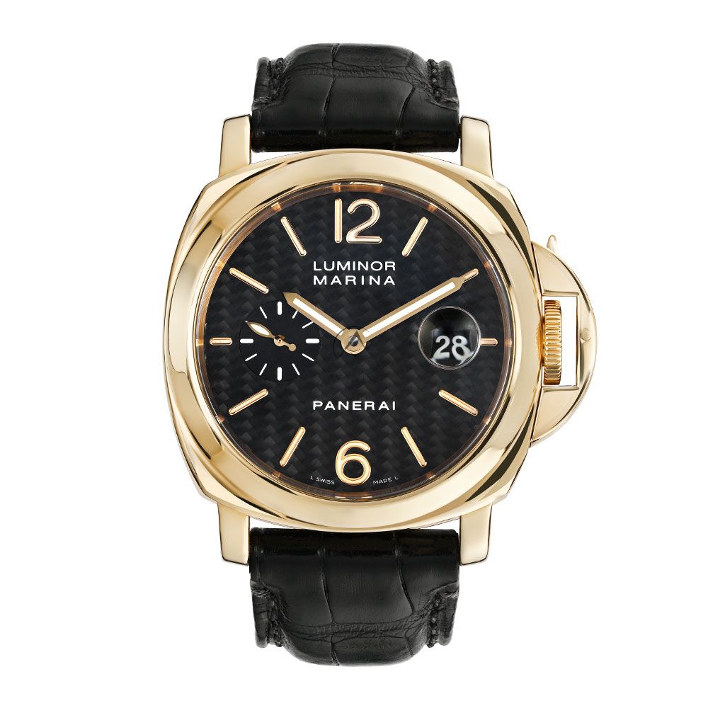 Panerai Luminor Marina PAM00140,Yellow Gold, Marina Black-dial 45mm