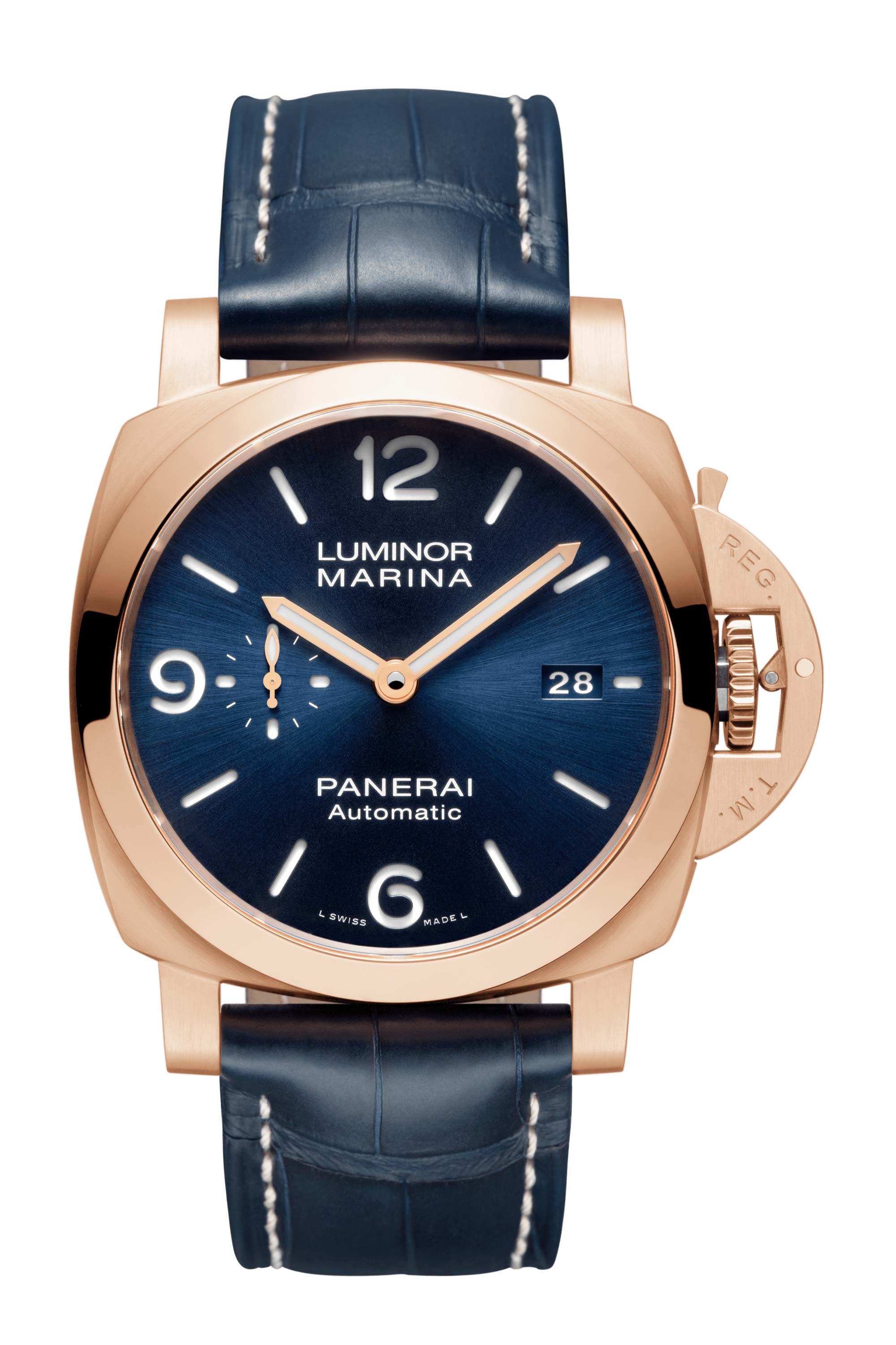 PANERAI Luminor Marina PAM01112 Gold Blue-Dial 45mm