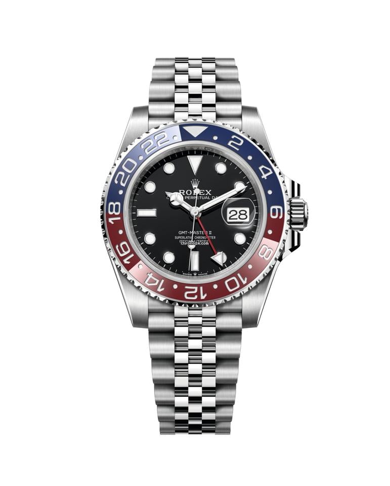 Rolex GMT-Master II Pepsi Blue Red Ceramic Bezel Jubilee 44mm
