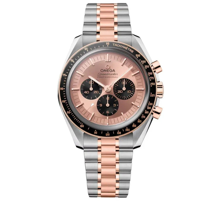 Omega Speedmaster Moonwatch Bicolore Steel & Moonshine Pink-Dial 42mm