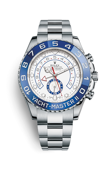 Rolex Yacht-Master Il 116680 Oystersteel White-Dial Bleu Ceramic Bazel 44mm