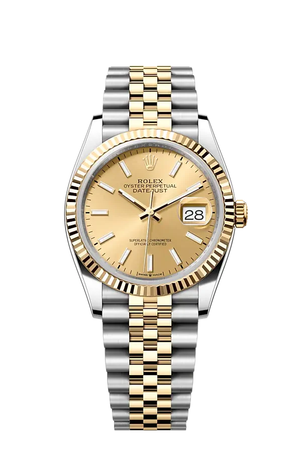Rolex Datejust Steel & Yellow Gold 126233 Champaign 36mm